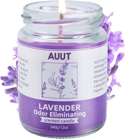 Vanilla Odor Eliminating Candles - Eliminates of Smoke, Pet, Food, and Other Smells Quickly - 12oz Premium soy wax in Saudi Arabia
