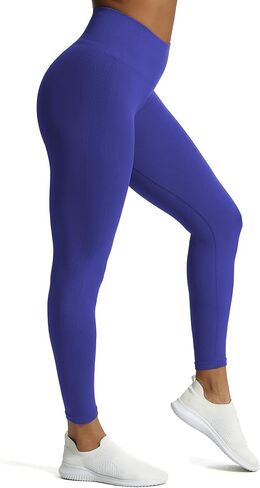 Aoxjox Workout Seamless Leggings for Women High Waisted Fitness Yoga Contour Sculpt Pants 22" in Kuwait