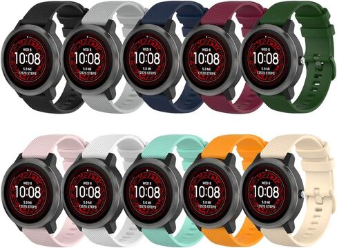 حزام لـ Garmin Vivoactive 3، سوار ساعة بديل من السيليكون الناعم لـ Garmin Vivoactive 3 / Forerunner 645 / Forerunner 245 (بدون متعقب، أحزمة بديلة فقط) in Kuwait