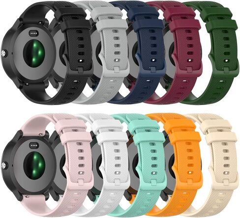 حزام لـ Garmin Vivoactive 3، سوار ساعة بديل من السيليكون الناعم لـ Garmin Vivoactive 3 / Forerunner 645 / Forerunner 245 (بدون متعقب، أحزمة بديلة فقط) in Kuwait