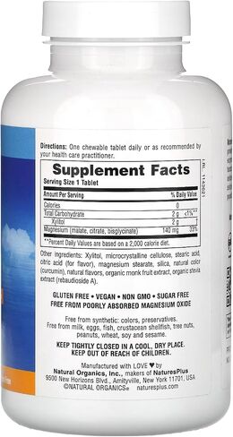 NaturesPlus KalmAssure Magnesium - 240 كبسولة نباتية - سيترات المغنيسيوم عالية التوافر الحيوي - يدعم استرخاء الأعصاب والعضلات - 60 وجبة in Saudi Arabia