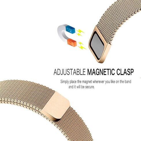 عصابات ساعة معدنية شبكية لفرقة Garmin Lily 2. سوار من الفولاذ المقاوم للصدأ متوافق مع Garmin Lily 2 للنساء فقط in Kuwait