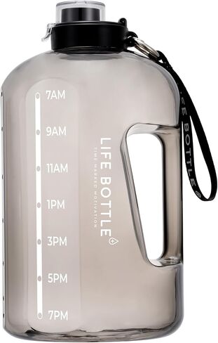 1 Gallon Water Bottle with Straw Lid and Chug Lid, Big Leakproof Water Jug with Time Marker, No Quotes. 128 oz Water Bottle with Handle and Straw, BPA Free in Saudi Arabia