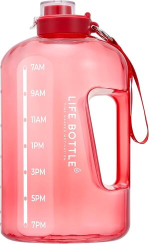 1 Gallon Water Bottle with Straw Lid and Chug Lid, Big Leakproof Water Jug with Time Marker, No Quotes. 128 oz Water Bottle with Handle and Straw, BPA Free in Saudi Arabia