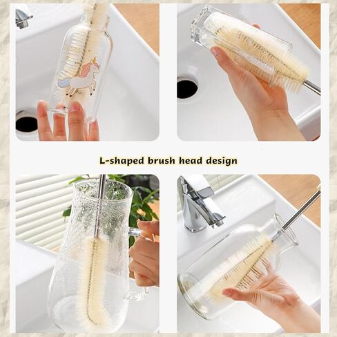 Bottle Brush Cleaner 6 Pack Bottle Cleaner Brush Set TAISOCA Water Bottle Brushes for Cleaning Water Bottle Straws Kettle (6 Pack) in Kuwait