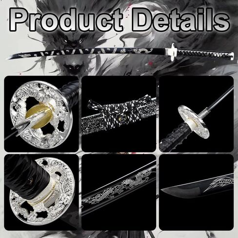 1065/1095/ high Carbon Steel,Handmade Heat Tempered Full Hand Forged Traditional Samurai Sword,Japanese Katana Sword Real Authentic,Full Tang,Functional,Real Weapon for Enthusiasts and Collectors… in Saudi Arabia