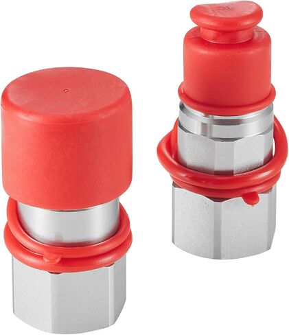 VEVOR LSQ-FF قارنات التوصيل الهيدروليكية ذات الوجه المسطح 1/2 بوصة NPT ذات التوجيه الانزلاقي مع 4 أغطية غبار (ISO16028)، فضي in Saudi Arabia