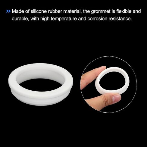 MECCANIXITY 2Pcs Snap Rubber Grommet Plug Mount Dia 38.6mm ID 32.5mm Seal Anti-Scratch for Electrical Box Cable Pipe Black in Saudi Arabia