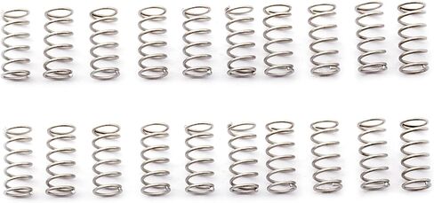 Musiclily Pro 10x4.5mm Steel Spring for Electric Guitar Bass Bridge Saddle, Black (Set of 20) in Saudi Arabia