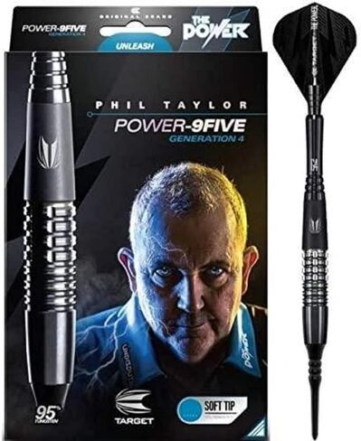 مجموعة سهام الهدف Phil Taylor Power 9-Five Gen 4 95% من التنجستن ذات الأطراف الناعمة in Saudi Arabia