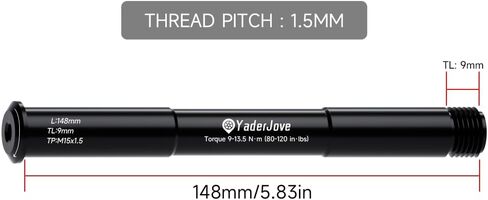 Bicycle Front Hub Thru Axle Adapter for RockShox Boost Forks Quick Release (15mm x 100mm / 110mm) in Saudi Arabia