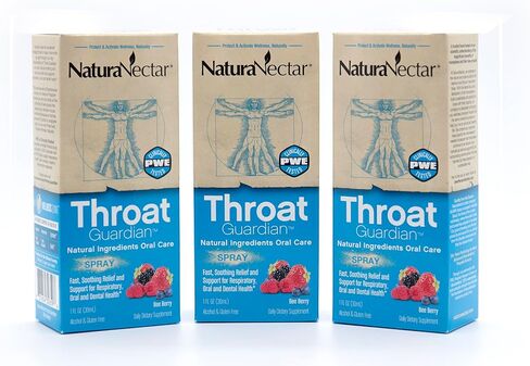 NaturaNectar Bee Propolis Throat Guardian Spray | Immune Support, Fast, Soothing Relief - Exclusive Ingredients Oral Care | Brazilian Propolis | Ethical Beekeeping | 2 Pack Bee Berry Flavor - 30 ml in Saudi Arabia