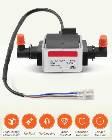 JIAYIN JYPC-7A مضخة مياه ذات ملف لولبي كهرومغناطيسي تيار متردد 100 فولت-120 فولت، ملف لولبي كهرومغناطيسي للمياه مناسب لسائل مياه الغلايات، 60 وات 2400 سم مكعب في الدقيقة 2 بار in Kuwait