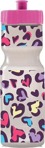 50 Strong Kids Water Bottle | 22 oz. BPA- Free Sports Squeeze Water Bottles with Pull Top Cap |Perfect Water Bottle for School | Reusable & Durable for Boys & Girls | Made in USA (Soccer) in Saudi Arabia