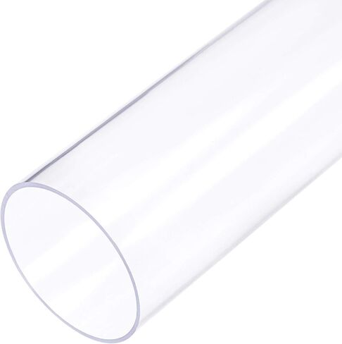 أنبوب PVC صلب وشفاف من Uxcell مقاس 1 3/16 بوصة (30 مم) معرف × 1 1/4 بوصة (32 مم) × أنبوب دائري بطول 2 قدم in Saudi Arabia