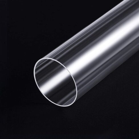 أنبوب PVC صلب وشفاف من Uxcell مقاس 1 3/16 بوصة (30 مم) معرف × 1 1/4 بوصة (32 مم) × أنبوب دائري بطول 2 قدم in Saudi Arabia