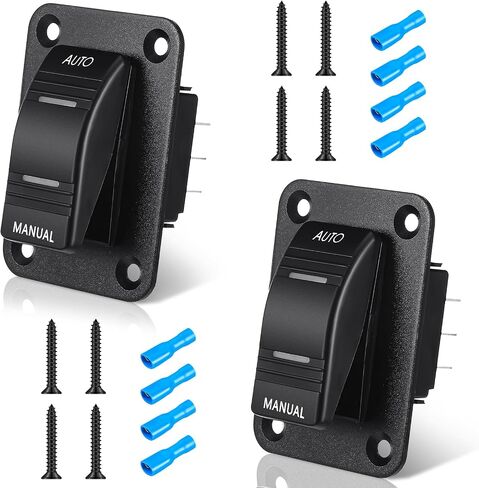 2 Sets Bilge Pump Switch (on-off-on) 3 Way Bilge Pump Switch Panel 12v/24v Bilge Pump for Boats (Built in 20a Circuit Breaker) in Saudi Arabia