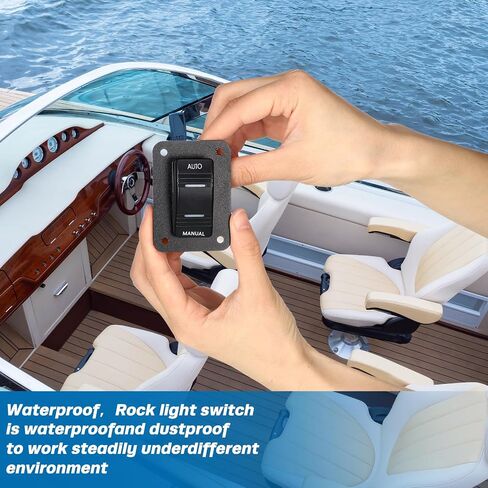 2 Sets Bilge Pump Switch (on-off-on) 3 Way Bilge Pump Switch Panel 12v/24v Bilge Pump for Boats (Built in 20a Circuit Breaker) in Saudi Arabia