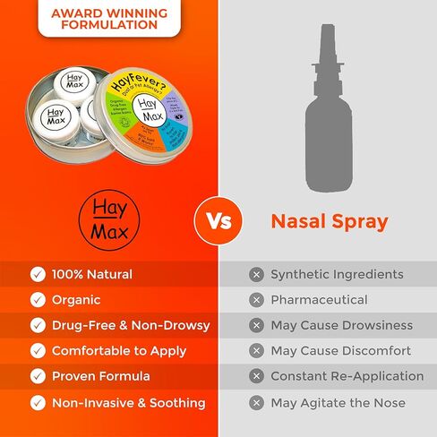 Allergen Barrier Balm Triple Tin Pure - Pack of 3 - Organic, Natural & Non-Drowsy Hay Fever & Allergy Relief Balm - Traps Pollen, Dust & Other Allergen Particles - Apply Around The Nose & Eyes in Kuwait