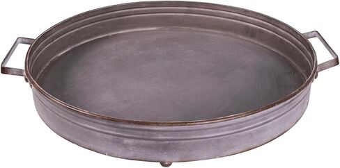 Round Decorative Iron Tray with Handles in Saudi Arabia