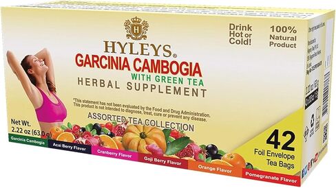 Hyleys Tea Garcinia Cambogia Green Tea with Pomegranate Flavor - 25 Tea Bags in Saudi Arabia
