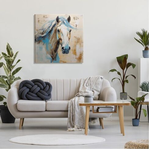 Stupell Industries Modern Stallion Portrait Canvas Wall Art by Irena Orlov in Saudi Arabia