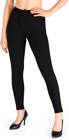 Yogipace، حلقات حزام، سروال يوجا نسائي طويل جدًا قابل للسحب، سروال ضيق للعمل، 34 بوصة، أسود، مقاس M in Kuwait