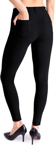 Yogipace، حلقات حزام، سروال يوجا نسائي طويل جدًا قابل للسحب، سروال ضيق للعمل، 34 بوصة، أسود، مقاس M in Kuwait