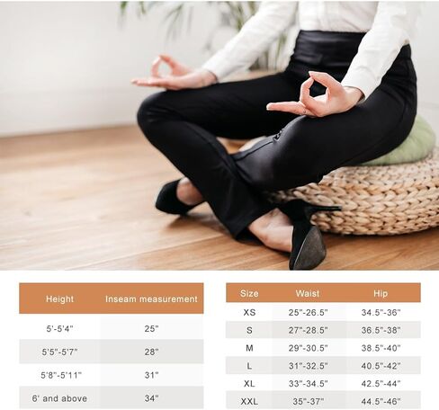 Yogipace، حلقات حزام، سروال يوجا نسائي طويل جدًا قابل للسحب، سروال ضيق للعمل، 34 بوصة، أسود، مقاس M in Kuwait