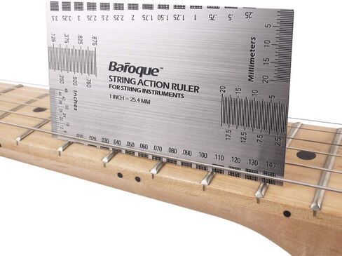 Mr.Power مجموعة مكونة من 9 مقاييس نصف قطر للجيتار و1 قطعة سلسلة جيتار مسطرة شخصية و1 دبوس جسر جيتار مجتذب in Kuwait