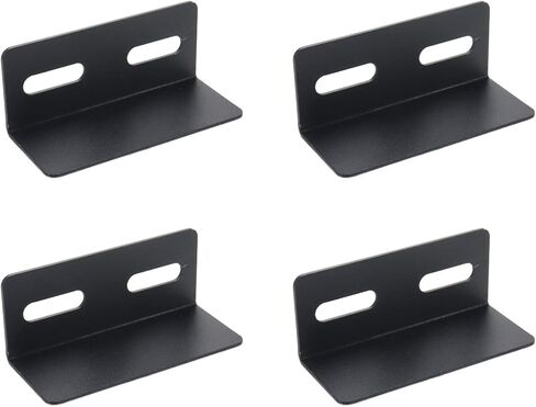 4Pcs Angle Bracket 90 Degree L Shape,T Shape Hole Right Angle Bracket Corner Connector,4 Holes with Adjustable Hole Spacing,2.87"x1.93"x1.93" in Kuwait