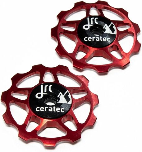 مكونات JRC 11T عجلات بكرة سيراميك | متوافق مع نظام Shimano / Campagnolo 9/10/11 Speedroad | عجلة بكرة Derailleur من السيراميك الهجين مناسبة لسرعة SRAM 10/11 in Saudi Arabia
