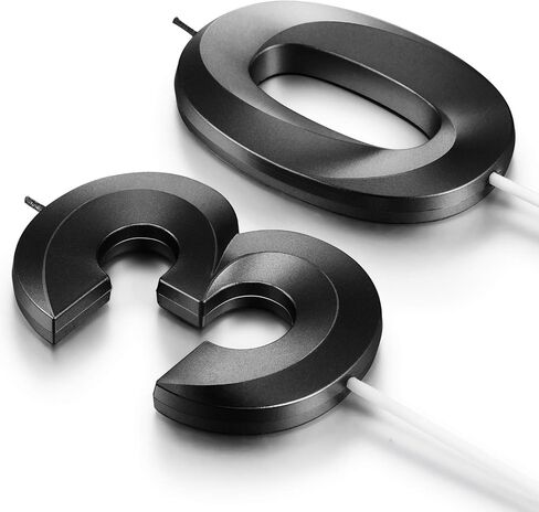30th Birthday Candles, 3D Diamond Shape Number 30 Candles Cake Topper Numeral Candles for Party Decoration Reunions Theme Party Anniversary (Black, 2 Inch) in Saudi Arabia