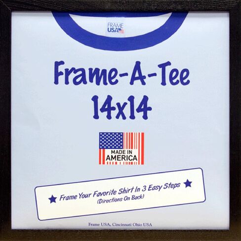 Frame USA "Frame-A-Tee Series، 14x18، إطار تي شيرت خشبي أسود للقمصان الكبيرة والمقاس XL in Saudi Arabia