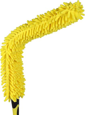 Flexible Fan Blade Cleaner Microfiber Duster, Washable Hand Duster for High Ceiling, Removable & Bendable Brush Head Fits All Extension Poles with Standard US Acme Thread (Pole Sold Separately) in Saudi Arabia