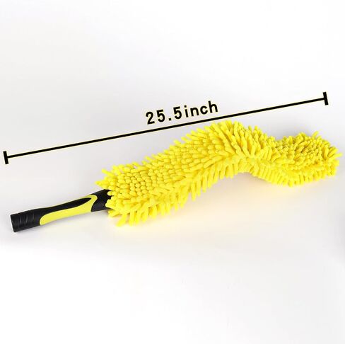 Flexible Fan Blade Cleaner Microfiber Duster, Washable Hand Duster for High Ceiling, Removable & Bendable Brush Head Fits All Extension Poles with Standard US Acme Thread (Pole Sold Separately) in Saudi Arabia