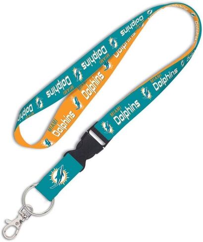 Wincraft NFL Miami Dolphins Lanyard with Detachable Buckle, 3/4" in Saudi Arabia