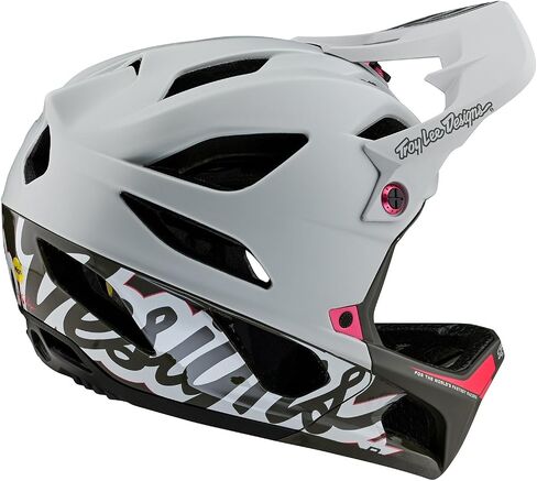 Troy Lee Designs Stage Adult Mountain Bike Downhill Enduro Helmet W/MIPS, Signature Vapor, Medium/Large in Saudi Arabia
