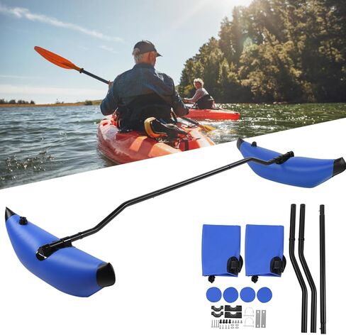 Kayak Outrigger Stabilizer, Portable PVC Kayak Outrigger Kit, Inflatable Kayak Stabilizer Easy To Install Outrigger Canoe, Canoe Stabilizer for Floating Balancing Boat in Saudi Arabia