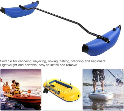 Kayak Outrigger Stabilizer, Portable PVC Kayak Outrigger Kit, Inflatable Kayak Stabilizer Easy To Install Outrigger Canoe, Canoe Stabilizer for Floating Balancing Boat in Saudi Arabia