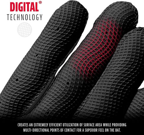 Franklin Sports MLB 2nd Skinz Batting Gloves - Adult + Youth Baseball + Softball Batting Gloves - Men's + Kids Baseball, Teeball + Softball Gloves - Multiple Sizes + Colors Available in Kuwait