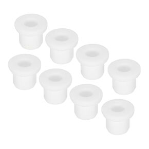 MECCANIXITY 8Pcs T Shape Rubber Grommet Mount Dia 10mm,ID 6mm White Seal Protection Cable Grommets Flexible for Cable Pipe