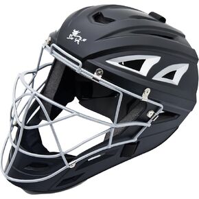 Jadekylin Baseball Catchers Helmet Matte (Black,GR)