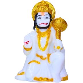 Hanuman JI Idol - Divine Blessings in a Compact Form - 3 Inches Orange (Kesari Ke Lal)