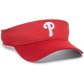 Outdoor Cap Philadelphia Phillies Visor Adult Size Red
