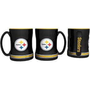 Pittsburgh Steelers 14 Ounce Sculpted Logo Relief Coffee Mug