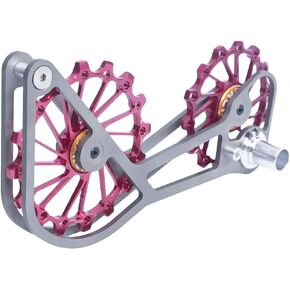 Titanium Road Cyclocross Gravel Bicycle Bike Rear Derailleur Oversized Pulley Wheel System Cage OSPW for Shimano Ultegra/Dura Ace 6700/6800/7800/7900/7970/9000/9070 10/11 Speed use