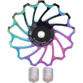 Colorful Aluminium Alloy Rear Derailleur Pulley Transmission Bearings for Mountain Bike 13T 11T