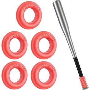 [5 Packs] Baseball Bat Grip Choke Up Rings Bat Ring Bat Choke Up Knob Baseball Softball Teeball Tball Bat Choke Up Ring Bat Knob Baseball Bat Accessories