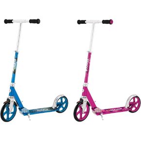 Razor A5 Lux Kick Scooter for Kids Ages 8+ - 8" Urethane Wheels, Anodized Finish Featuring Bold Colors and Graphics, for Riders up to 220 lbs